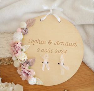 Plaque mariage - Porte alliances