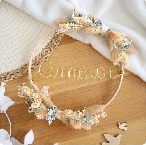 Couronne fleurs séchées