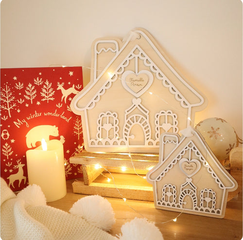 Maison pain d'épice - Petit ou grand modèle - Édition de Noël