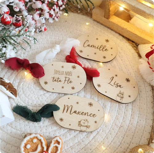 Marques places / Étiquettes cadeaux - Édition de Noël