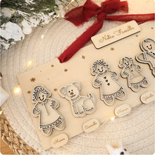 Charger l&#39;image dans la galerie, Décoration de Noël - Famille de pains d&#39;épices à composer - à partir de 44€