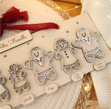 Charger l&#39;image dans la galerie, Décoration de Noël - Famille de pains d&#39;épices à composer - à partir de 44€