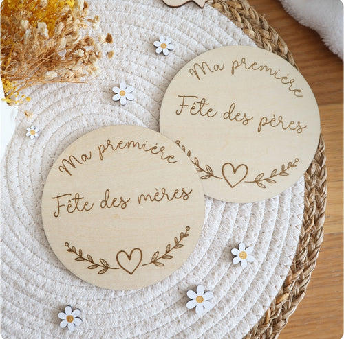 Médaillon fête des pères / mères - Envoi sous 3 jours