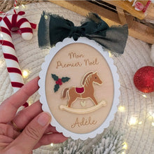 Charger l'image dans la galerie, Le 1er octobre à 21h - Suspension "Le Noël de notre enfance" - texte et couleur ruban au choix