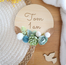 Charger l&#39;image dans la galerie, Cake-topper fleurs artificielles -  Coloris &quot;Dinosaure&quot;