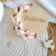 Charger l&#39;image dans la galerie, Cake Topper fleurs séchées côté - Plusieurs coloris - A personnaliser