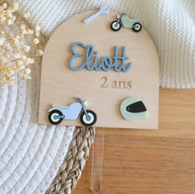 Charger l'image dans la galerie, Cake-topper "Moto" - A personnaliser