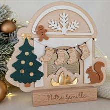 Charger l'image dans la galerie, Le 1er octobre à 21h - Cheminée de Noël et chaussettes à personnaliser - à partir de 34€