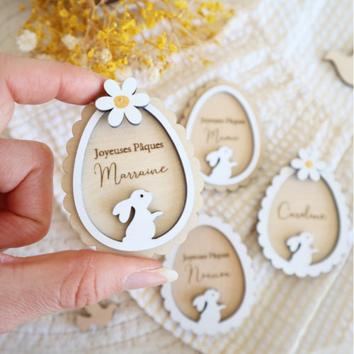 Magnet de Pâques à personnaliser - options au choix - à l'unité ou en lot