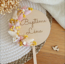 Charger l'image dans la galerie, Cake-topper fleurs séchées - Rose &amp; jaune
