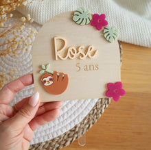 Charger l'image dans la galerie, Cake-topper "Paresseux" - A personnaliser