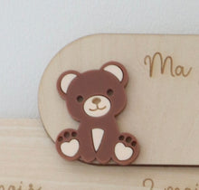 Charger l'image dans la galerie, Cake-topper "Ourson et ballons - Version sans noeud disponible / couleurs au choix