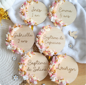 Édition été 2025 - Cake Topper fleurs séchées