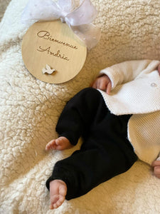 Baby-Wood "Colombe" - Taille et texte au choix