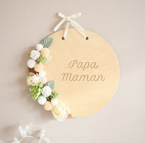 Plaque mariage - Porte alliances