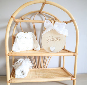 Baby-Wood "Coeur" - Texte au choix