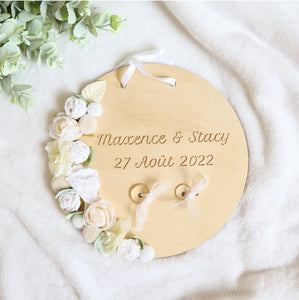 Plaque mariage - Porte alliances